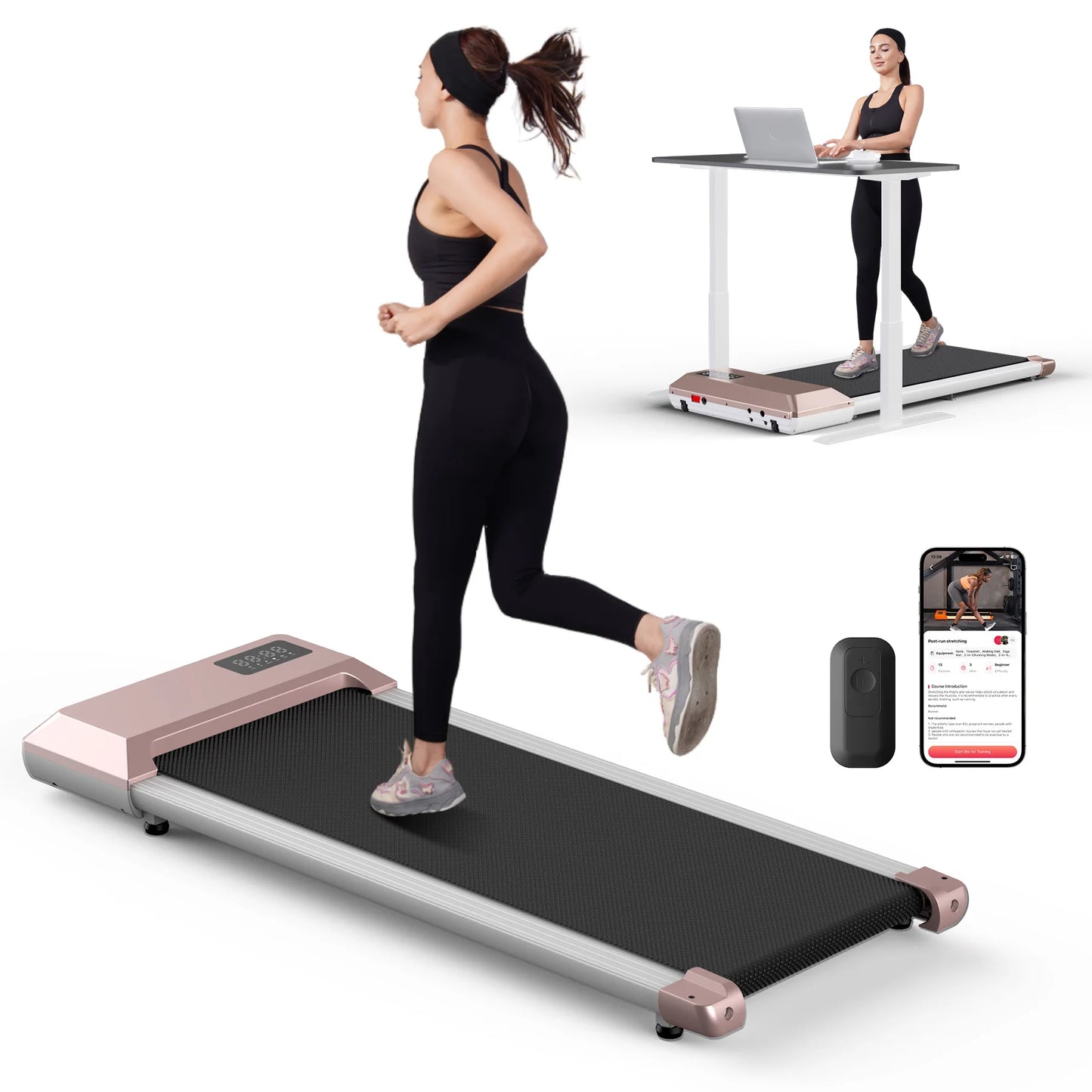 Superun 2.5HP Treadmill for Home with 2in1 Walking Running