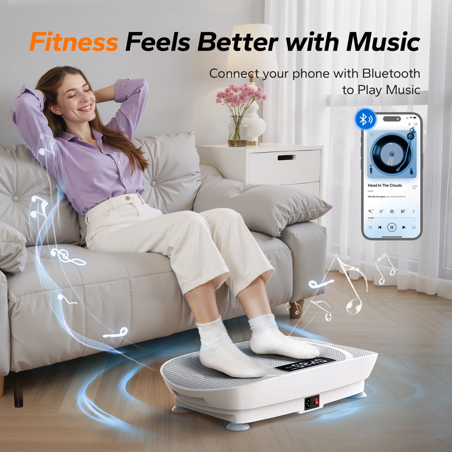MERACH CV30 Vibration Plate Whole Body Workout Fitness Platform