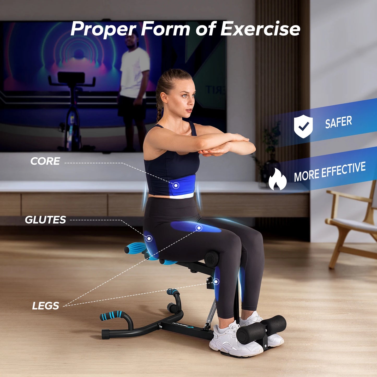 Merach Deep Squat Machine For Leg Core And Glutes Workout