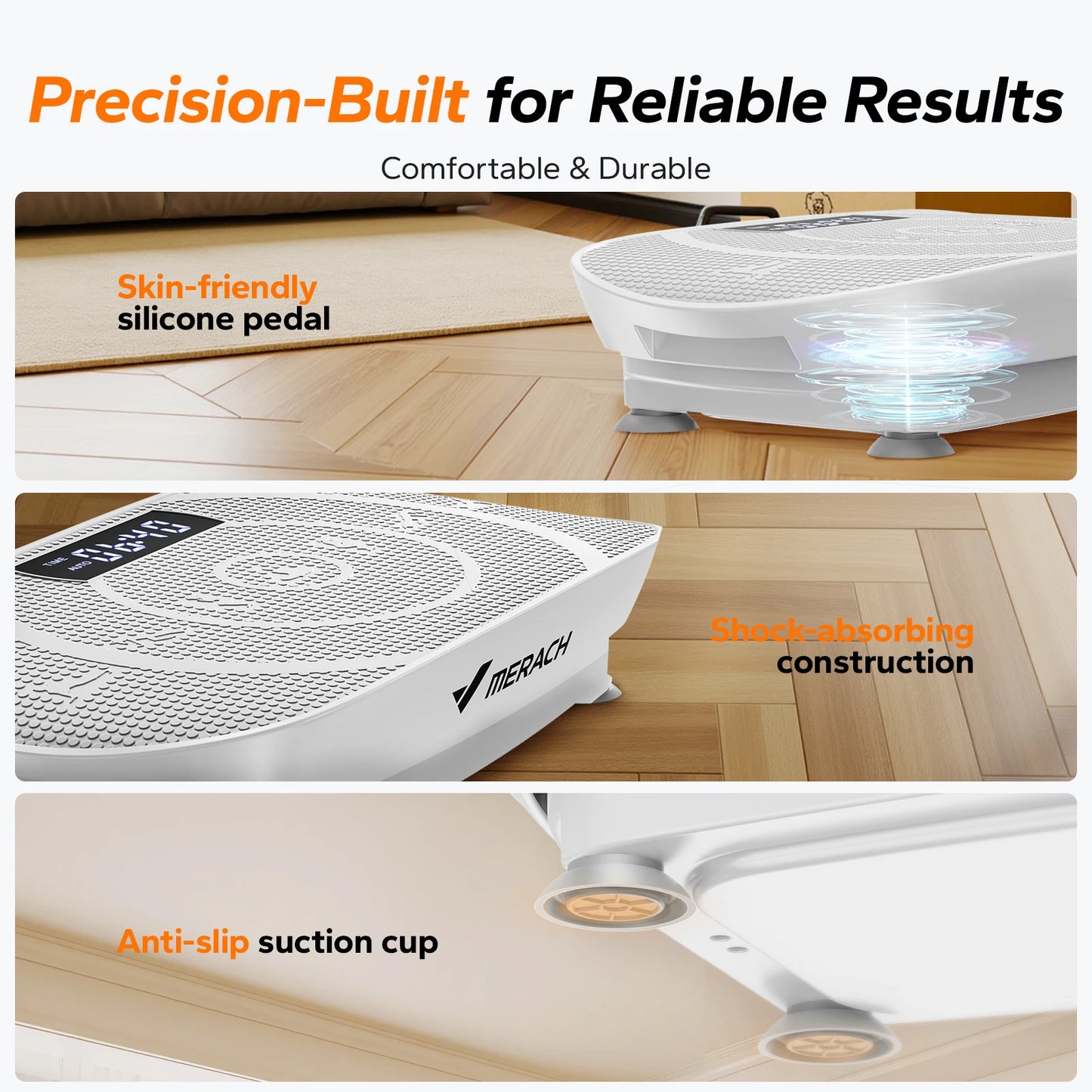 MERACH CV30 Vibration Plate Whole Body Workout Fitness Platform