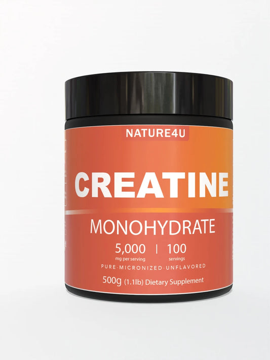 Nature4U Micronized Creatine Monohydrate Powder Unflavored