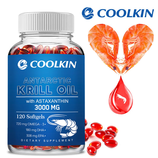 Coolkin Antarctic Krill Oil Omega-3 EPA DHA Astaxanthin