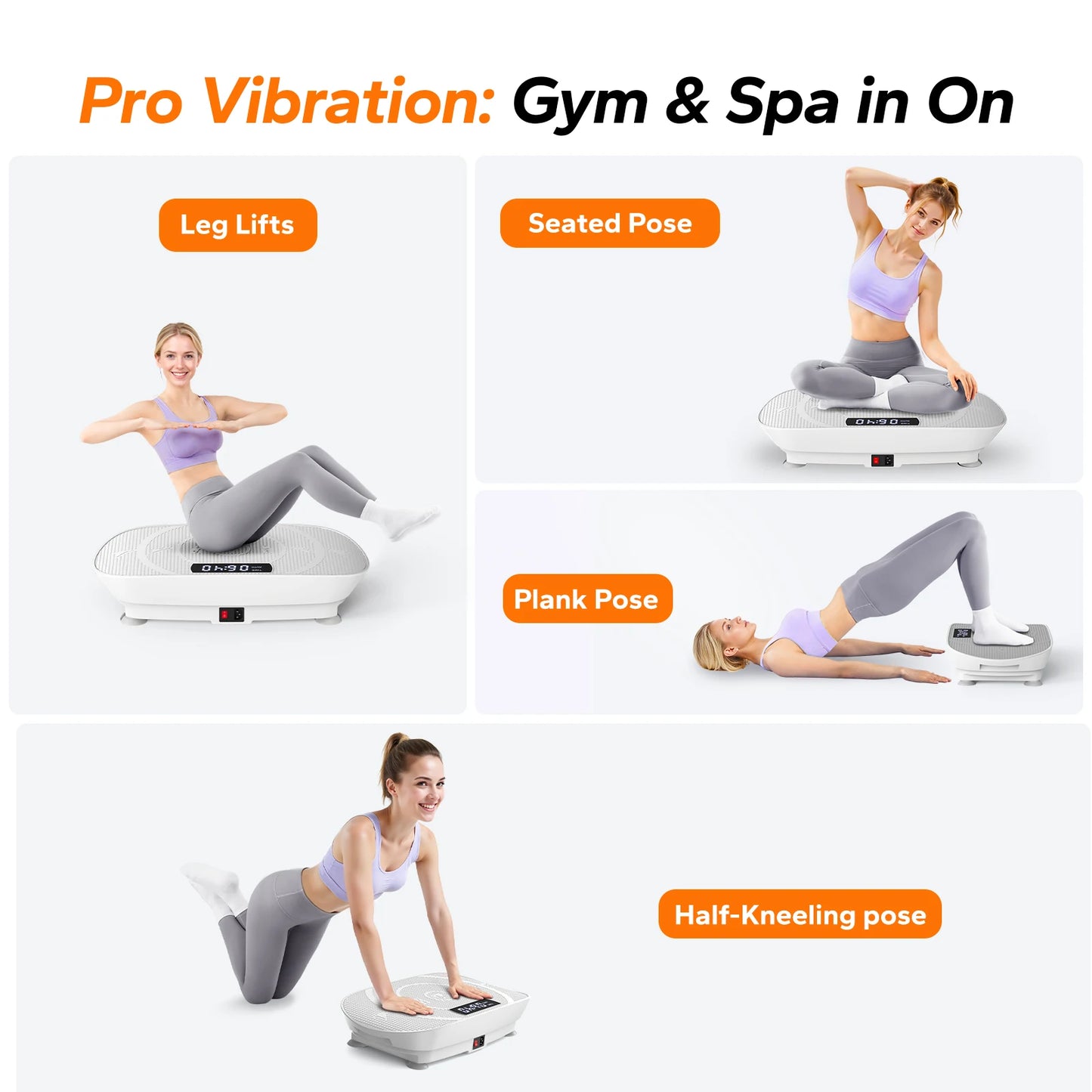 MERACH CV30 Vibration Plate Whole Body Workout Fitness Platform