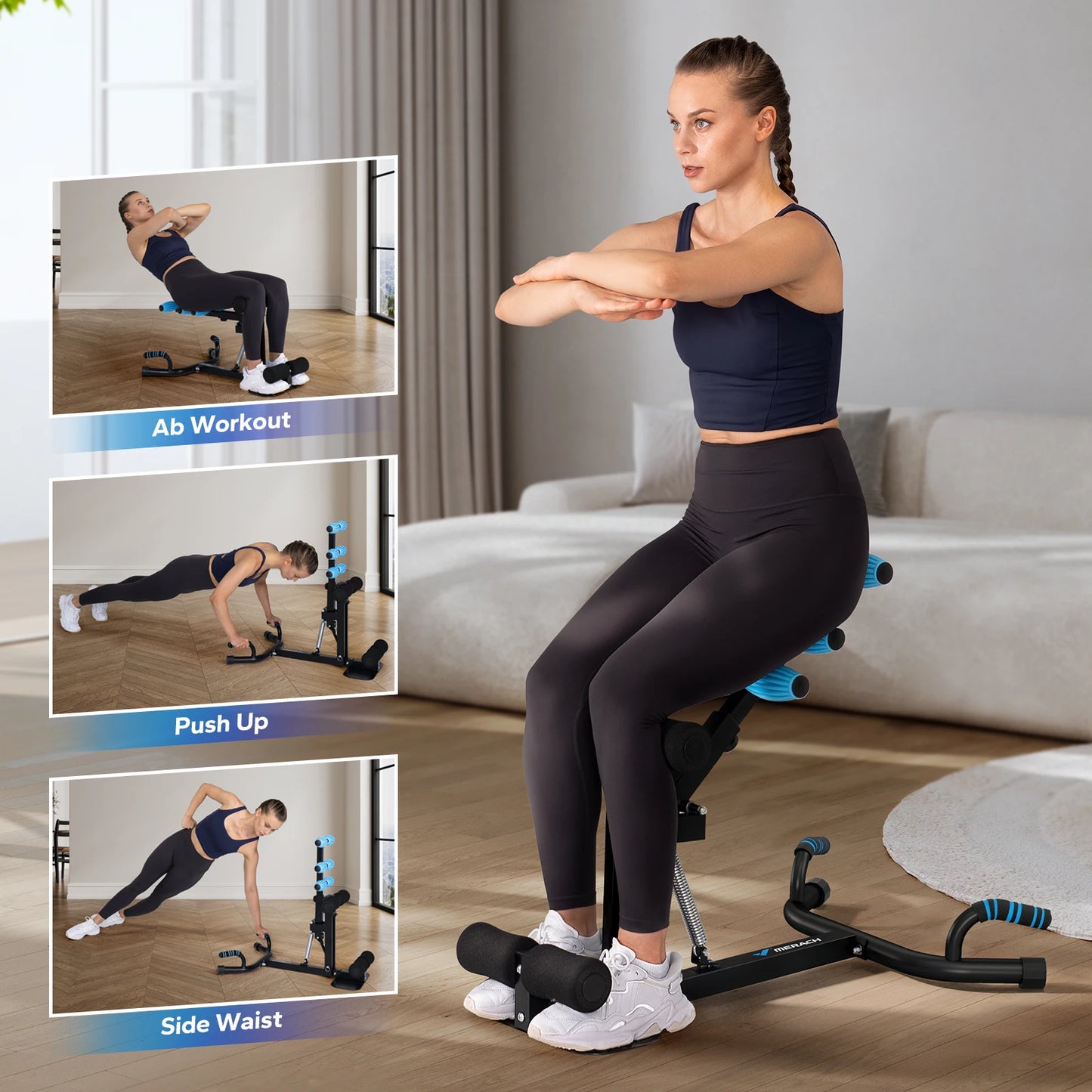 Merach Deep Squat Machine For Leg Core And Glutes Workout