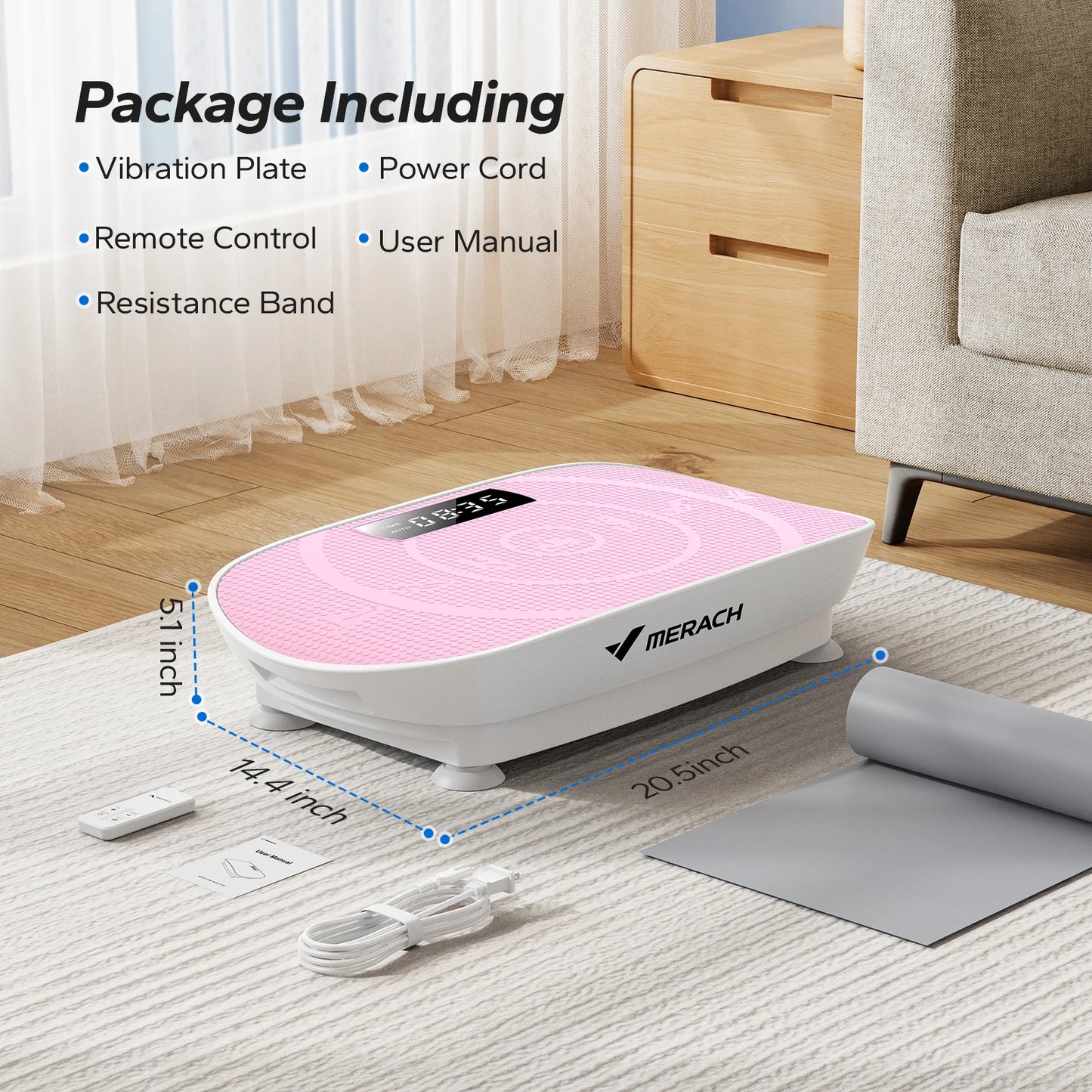 MERACH CV30 Vibration Plate Whole Body Workout Fitness Platform