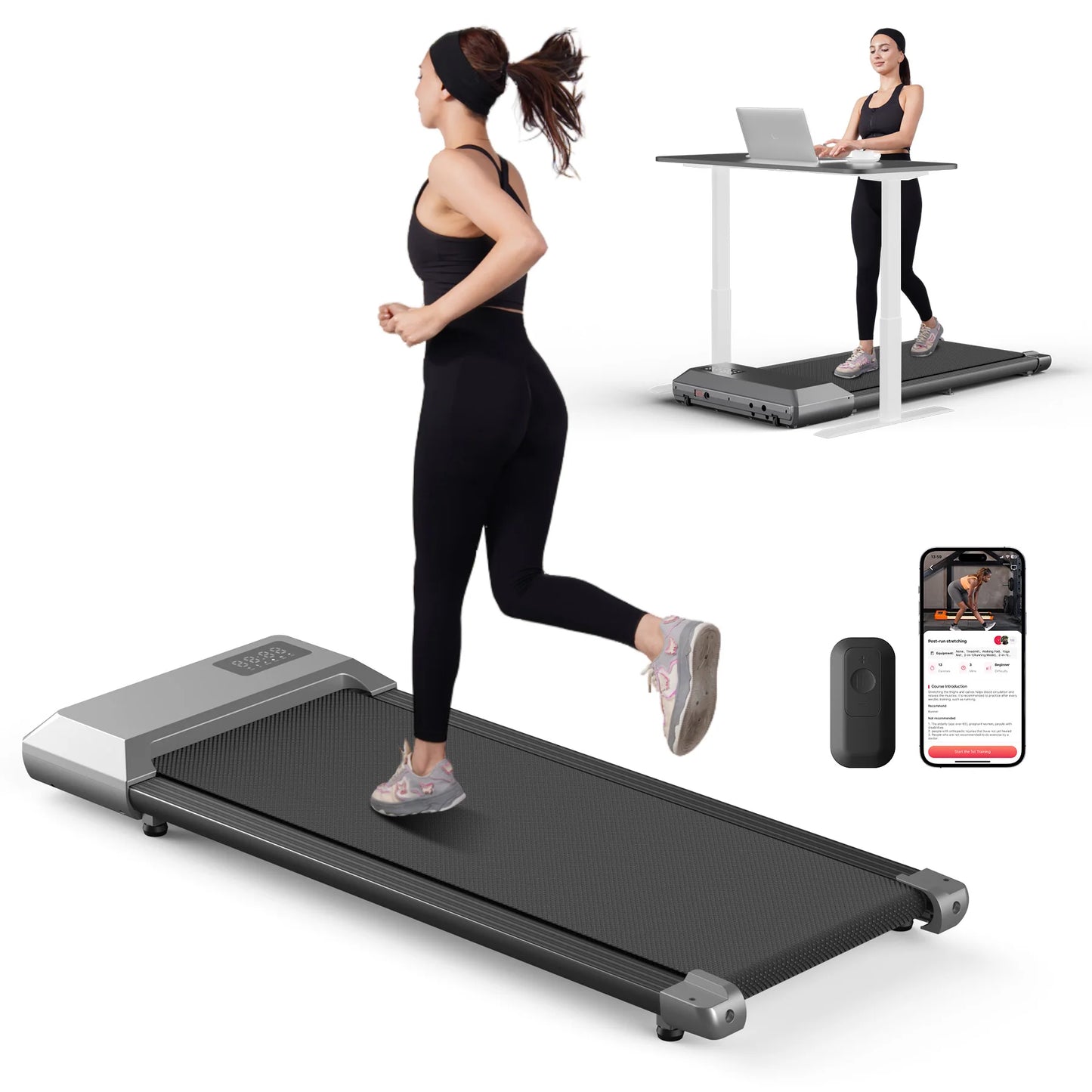 Superun 2.5HP Treadmill for Home with 2in1 Walking Running