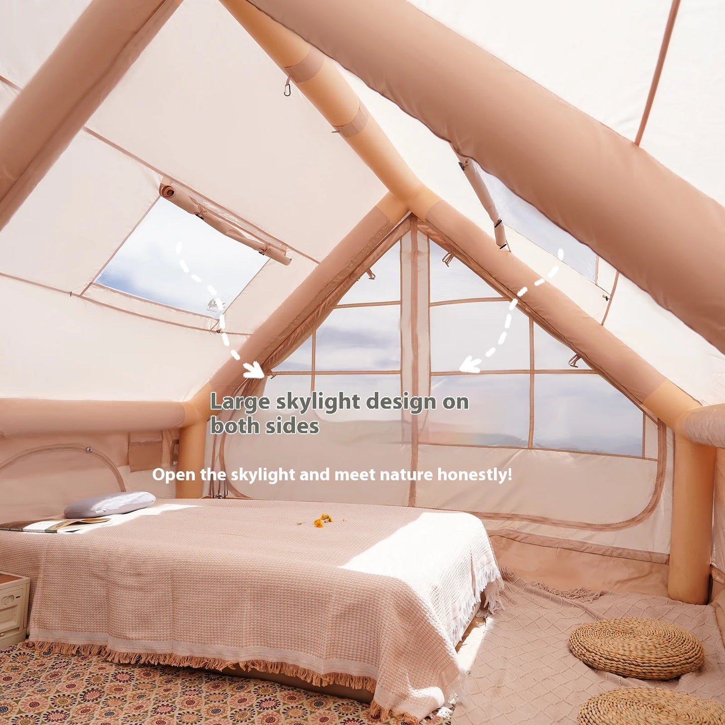 Pakicetus Inflatable Camping Tent For Families Outdoor Adventure