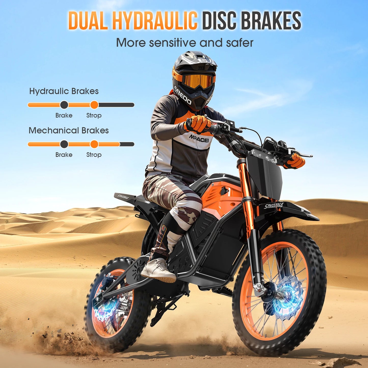 EILLEO SPACEWALK 48V Electric Dirt Bike for Adults 3000W Peak