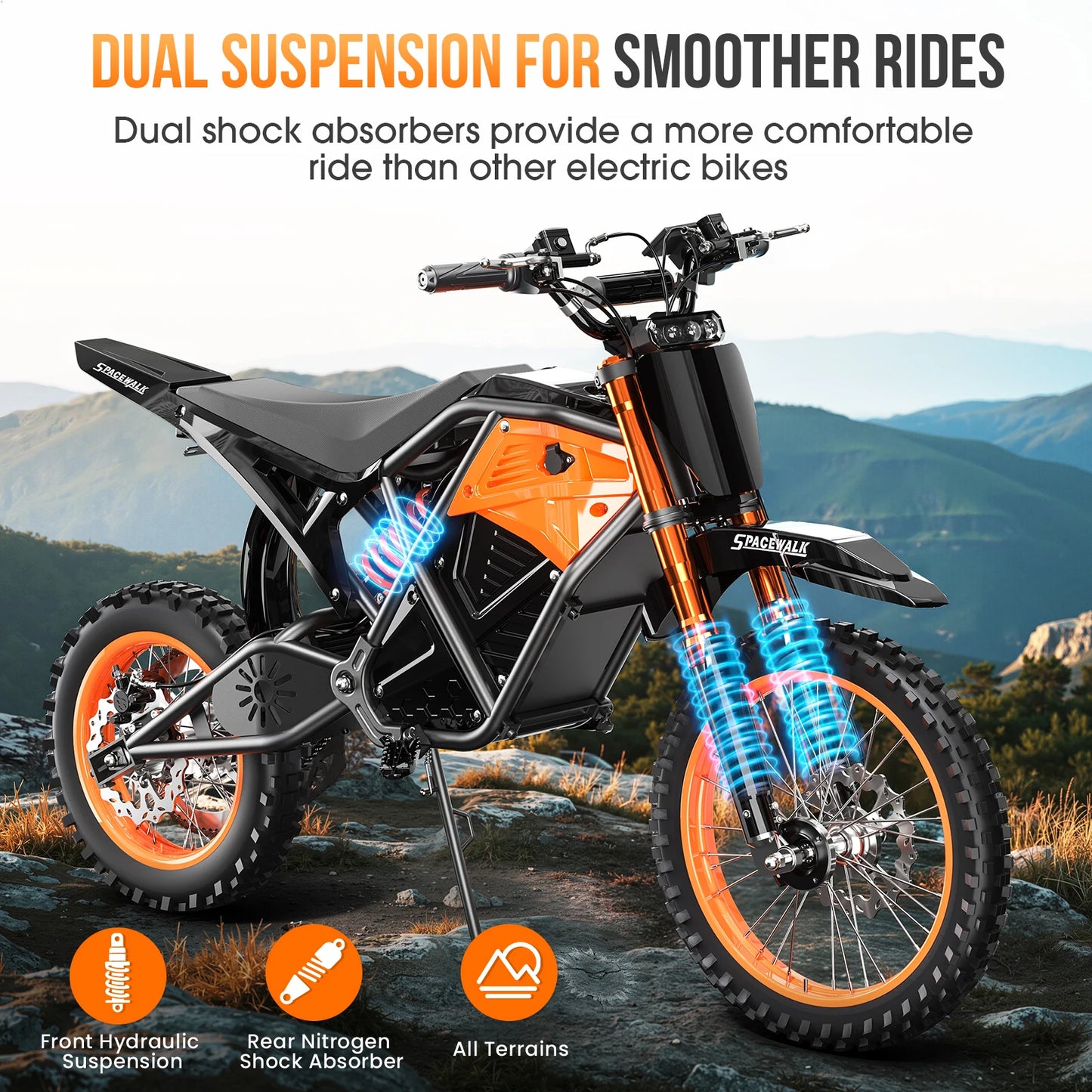 EILLEO SPACEWALK 48V Electric Dirt Bike for Adults 3000W Peak