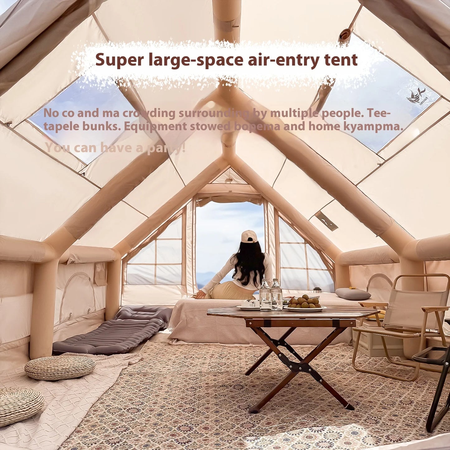 Pakicetus Inflatable Camping Tent For Families Outdoor Adventure