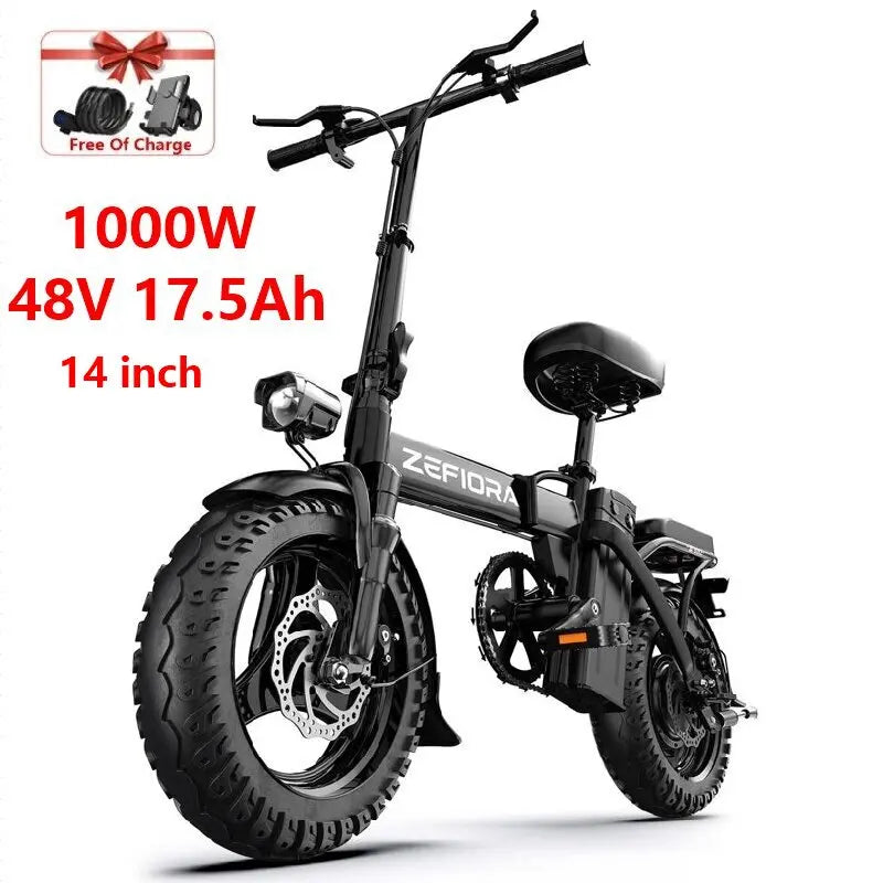 ZEFIORA Electric Fat Bike V10 1000W 2000W High Speed 30to60mi