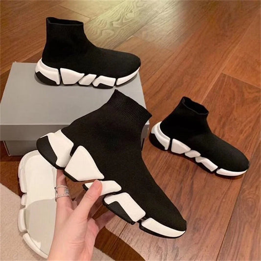 Breathable High Top Sock Sneakers Platform Casual Sport Shoes