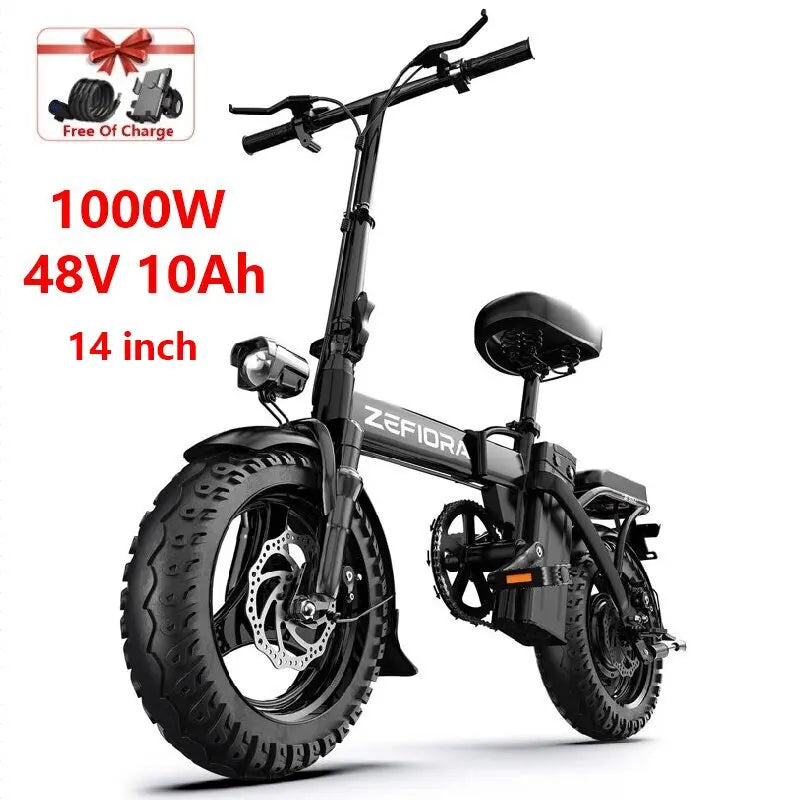 ZEFIORA Electric Fat Bike V10 1000W 2000W High Speed 30to60mi