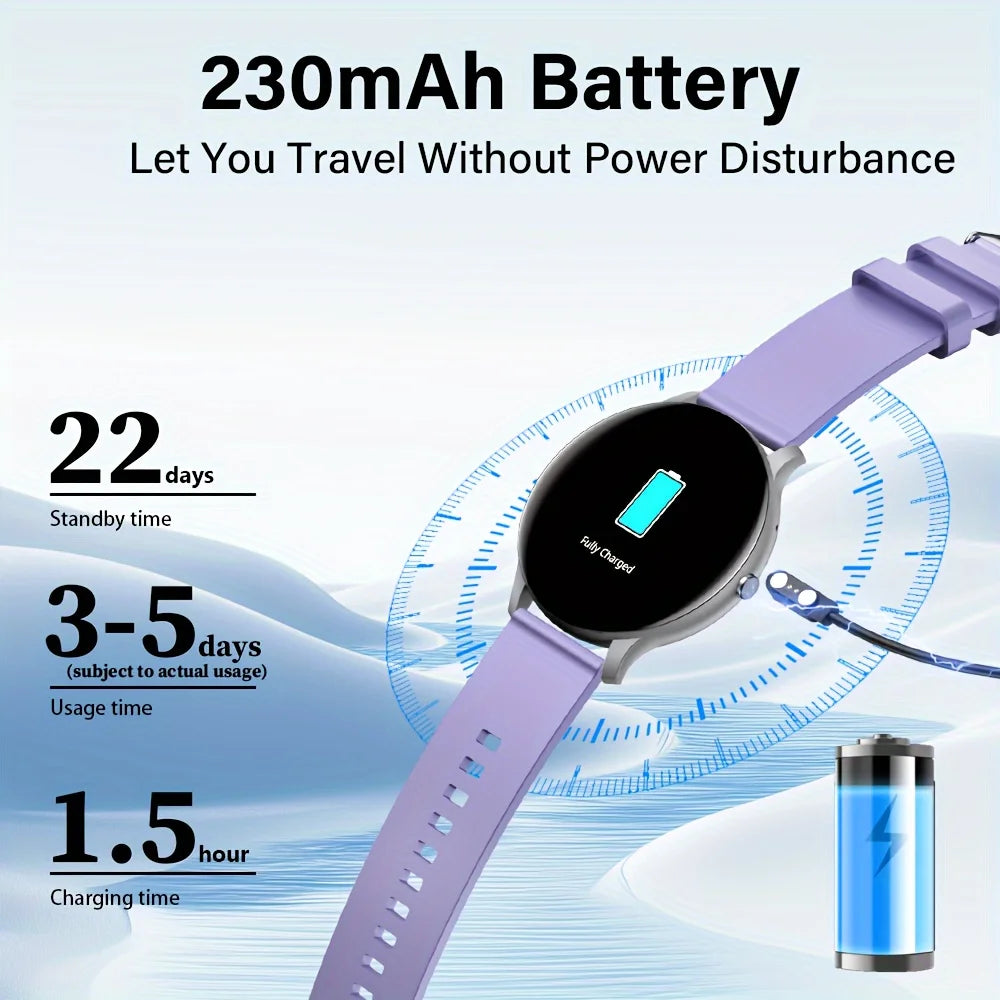 LAXASFIT Smart Watch with Heart Rate Monitor IP68 Waterproof