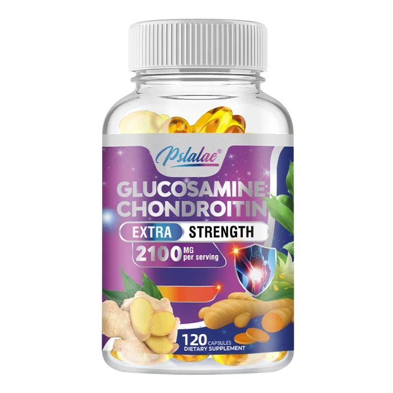 PslalaeCharge Glucosamine Chondroitin Turmeric Boswellia Quercetin 120 Capsules