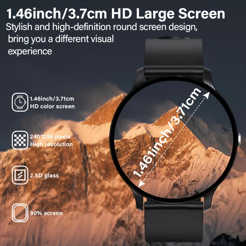 LAXASFIT Smart Watch with Heart Rate Monitor IP68 Waterproof