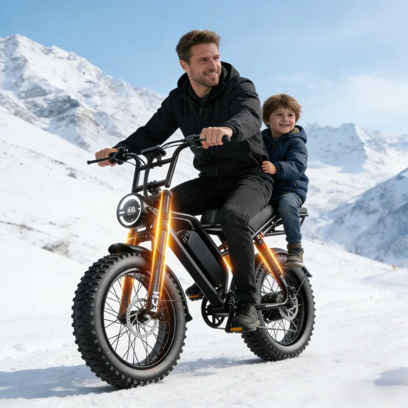 ZEFIORA Electric Fat Bike V10 1000W 2000W High Speed 30to60mi