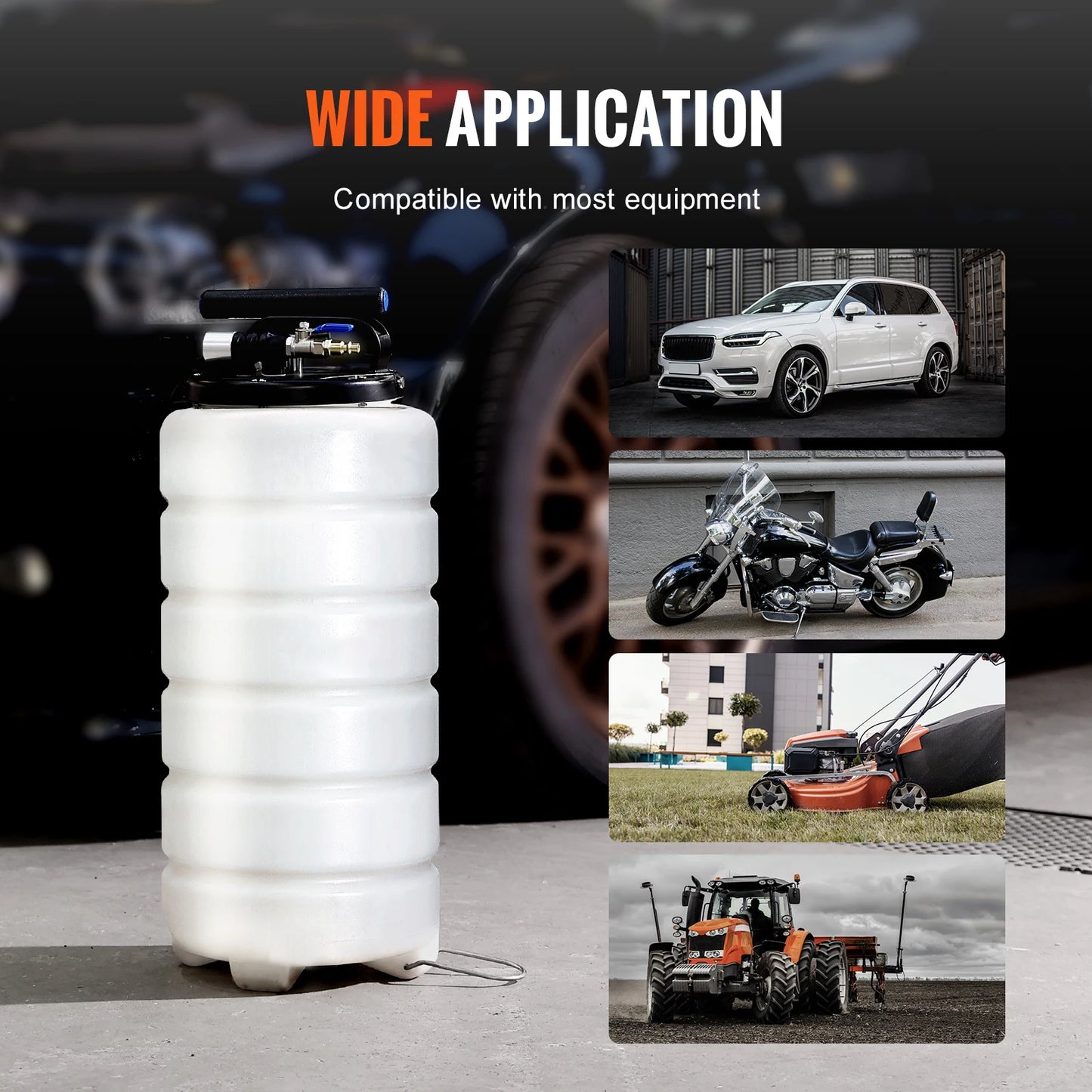 SucceBuy Pneumatic Fluid Extractor With Suction Hose For Automotive Fluids