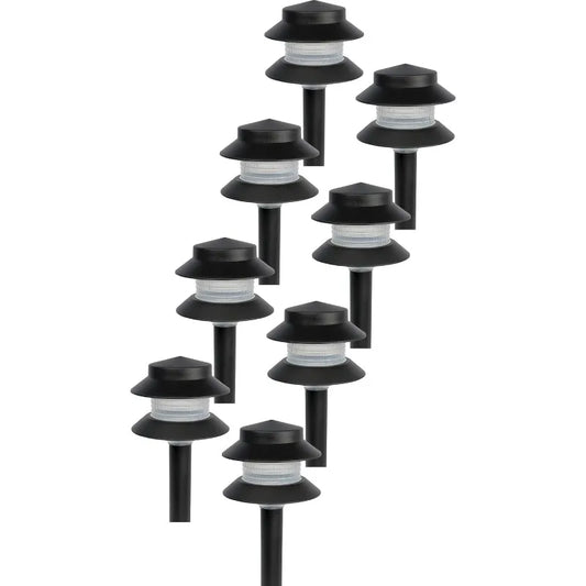 Paradise Low Voltage Landscape Pathway Lights Two Tier Garden Lighting