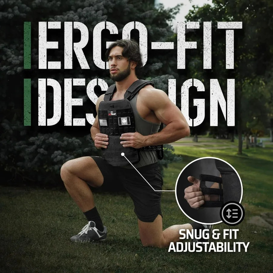 LISM Tactical Weighted Vest Adjustable Weight For Fitness Training