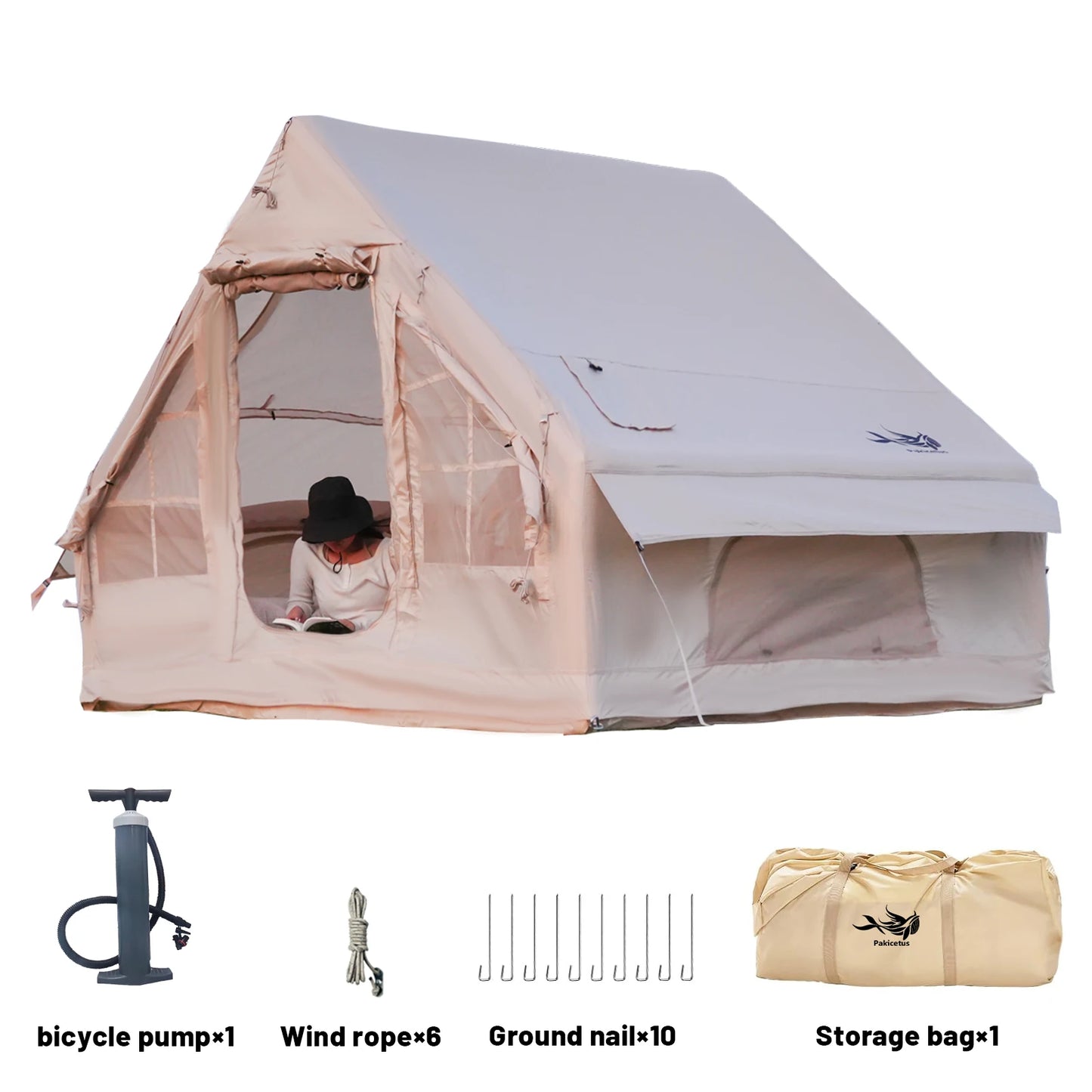 Pakicetus Inflatable Camping Tent For Families Outdoor Adventure