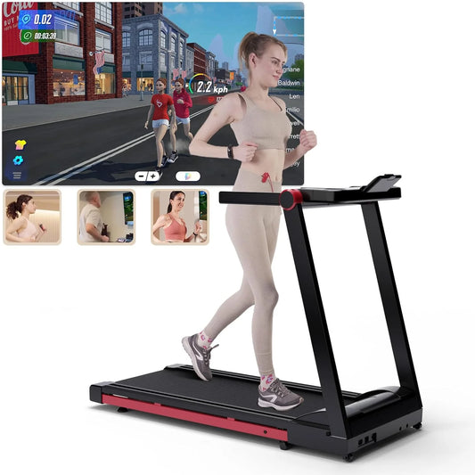 Superun Foldable Treadmill 3.5HP 350lbs Capacity 6 Percent Incline 10MPH
