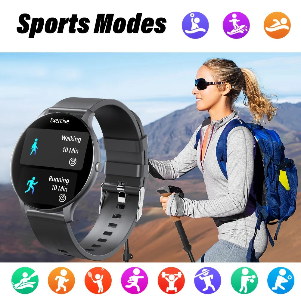 LAXASFIT Smart Watch with Heart Rate Monitor IP68 Waterproof