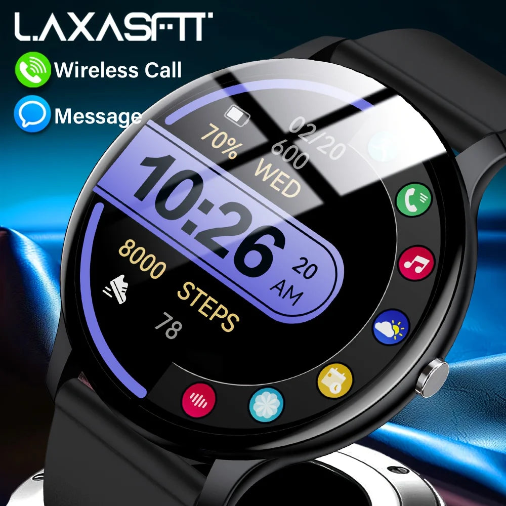 LAXASFIT Smart Watch with Heart Rate Monitor IP68 Waterproof