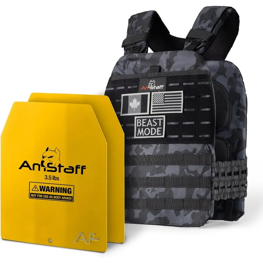 LISM Tactical Weighted Vest Adjustable Weight For Fitness Training