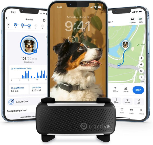 Smart GPS Dog Tracker With Live Tracking Health Monitoring