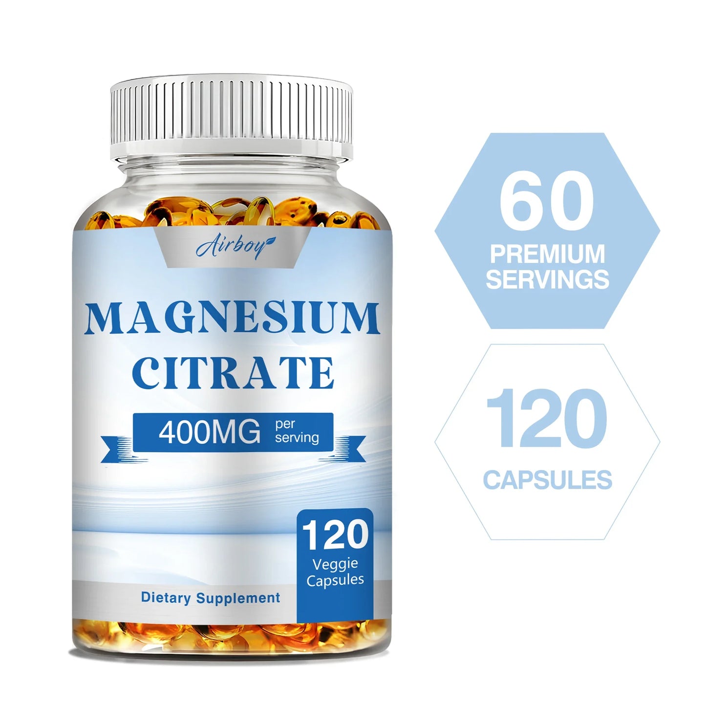 Coolkin Magnesium Citrate Capsules For Muscle Nerve Heart Sleep Health