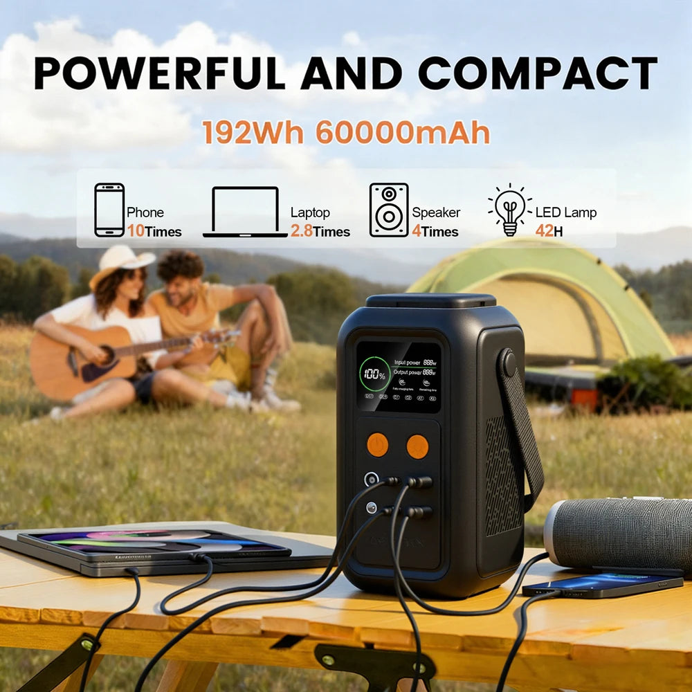 CTOLITY 200W Power Station 192Wh Lifepo4 Portable Charger