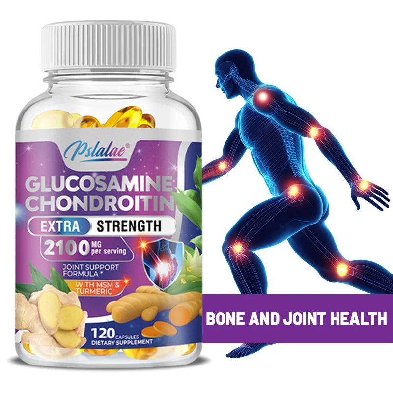 PslalaeCharge Glucosamine Chondroitin Turmeric Boswellia Quercetin 120 Capsules